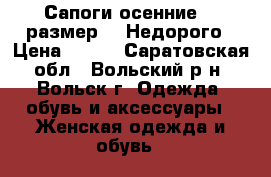  Сапоги осенние 36 размер!!! Недорого › Цена ­ 900 - Саратовская обл., Вольский р-н, Вольск г. Одежда, обувь и аксессуары » Женская одежда и обувь   